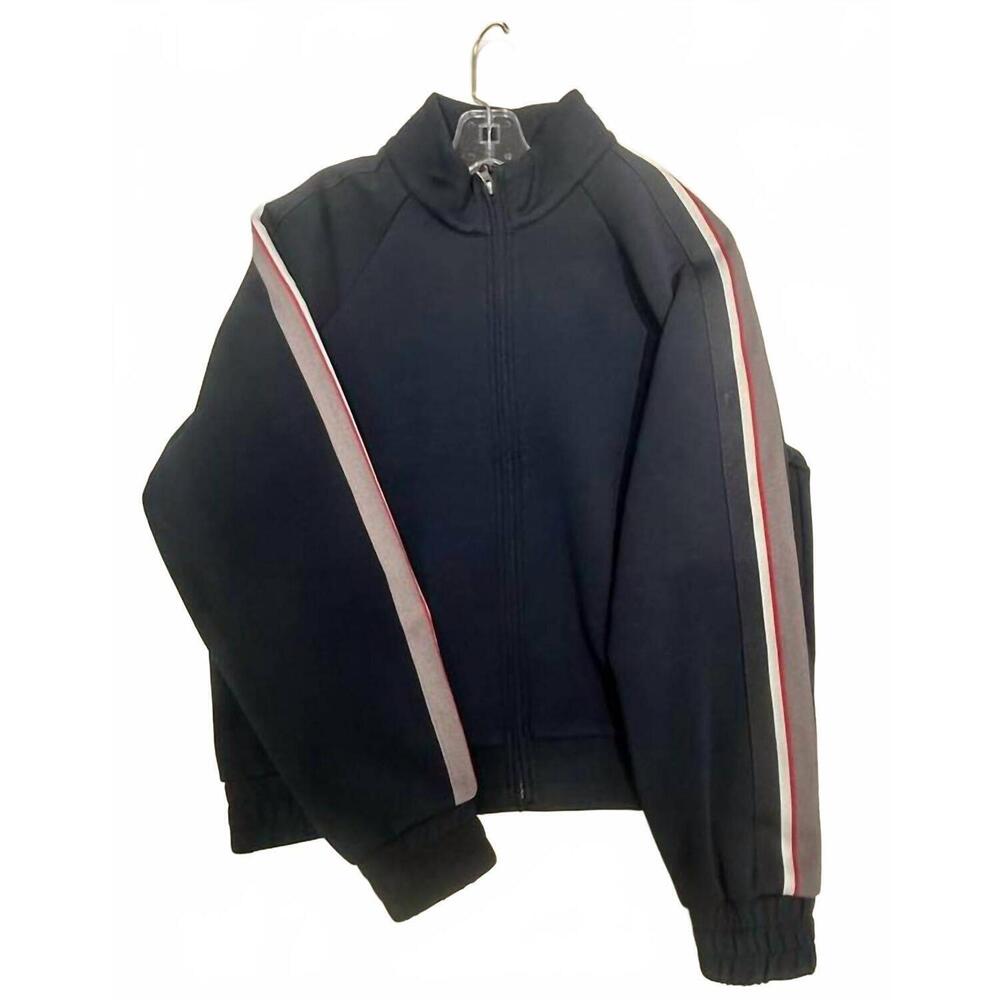 NEW PARAJUMPERS women's juliana full-zip sweatshirt in blue navy